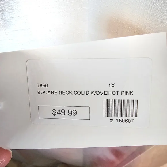 2/$20 Nwt ANDREE BY UNIT 1X Square Neck Top - Picture 5 of 7